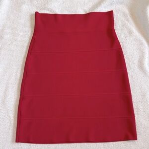 BCBG MaxAzria red stretchy skirt, size medium